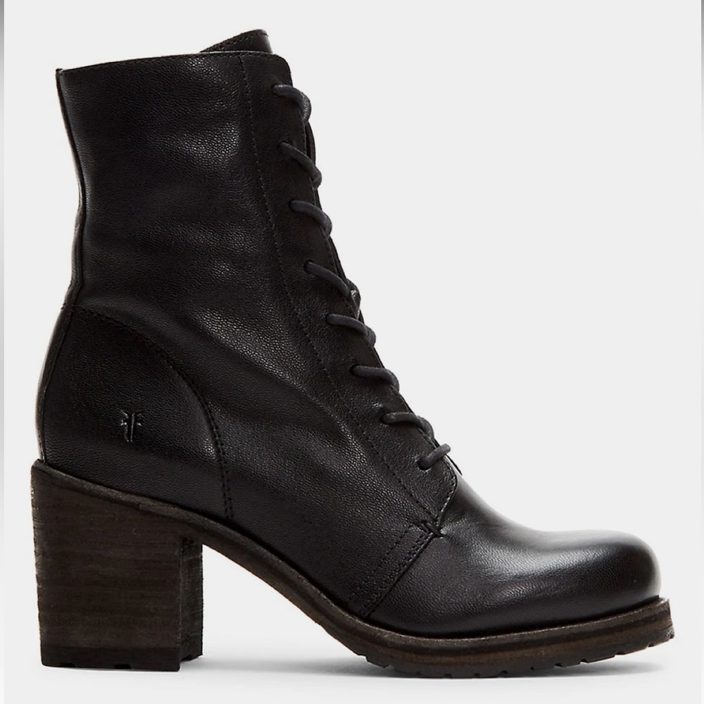 Frye Karen Leather Combat Boot